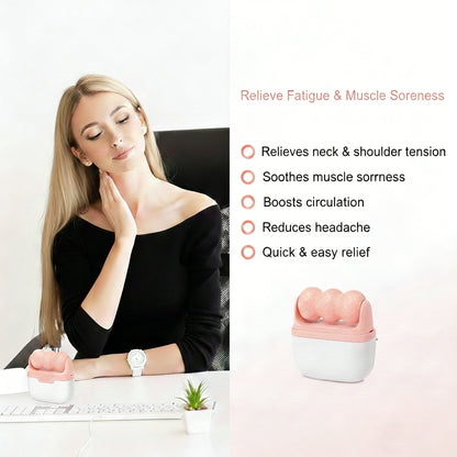 Alvixora®【2-in-1 Ice Roller Set】Keep Clean in Case❄️Cooling Face & Body Massager for Pores, Dry Skin & Product Absorption｜Portable Skin Care Gift for Women